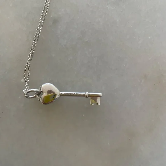Tiffany & Co. Silver Key Necklace - Picture 3 of 3